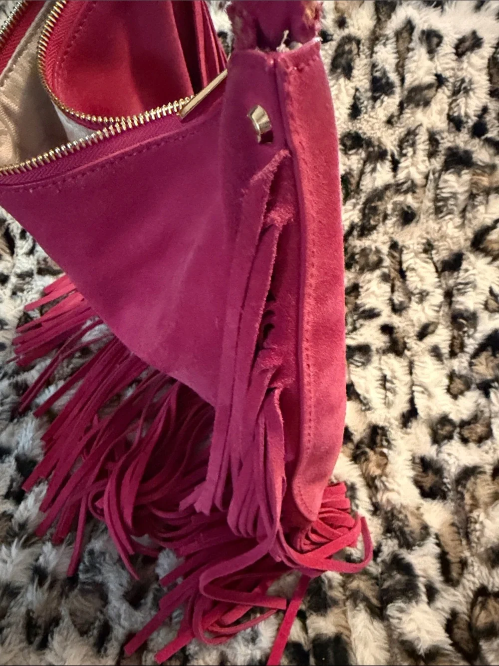 Michael Kors suede shoulder